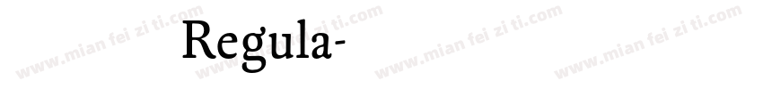 无界黑 Regula字体转换